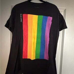 The 1975 Tour Vibrant Rainbow Graphic Tee